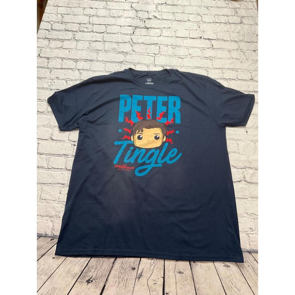 Spiderman T-Shirt Peter Tingle Funko Pop Size XL Blue - Picture 1 of 6